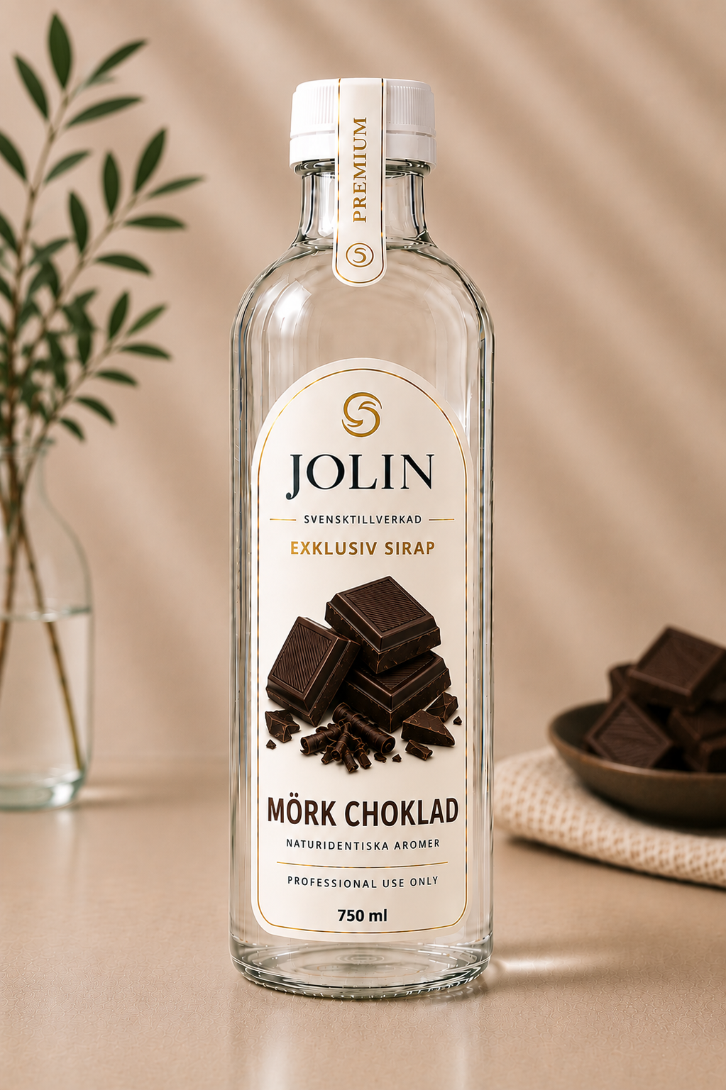 MÖRK CHOKLAD- JOLIN Syrup 750 ml