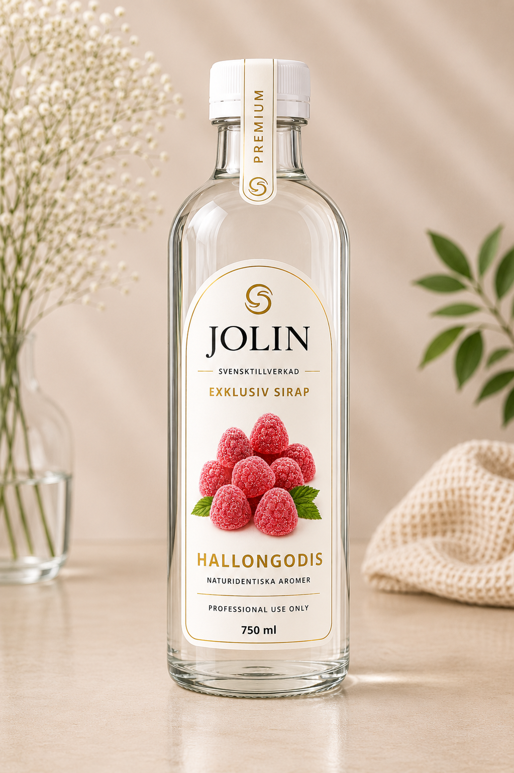 HALLONGODIS - JOLIN Syrup 750 ml