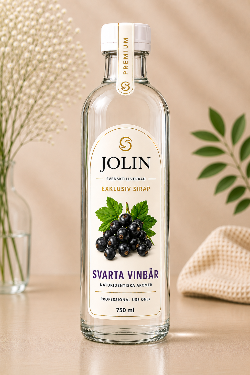 SVARTA VINBÄR - JOLIN Syrup 750 ml